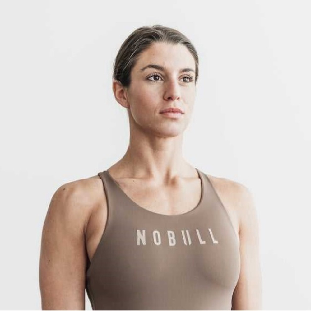 NWT NOBULL Women's Swim One Piece Swimsuit - Small - Dark Fallen Rock